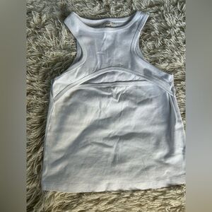 Elegant White Racerback Tank Top
